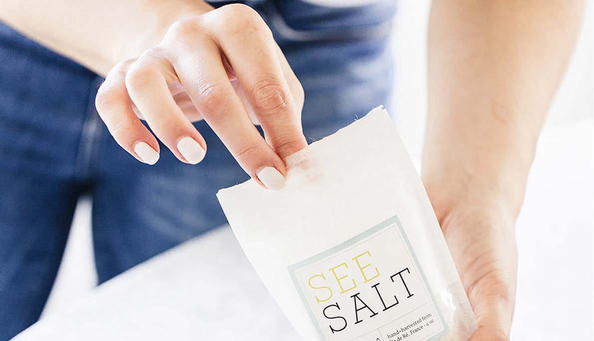 SEE SALT TASTE - Finishing Salt Using The Finest Fleur De Sel